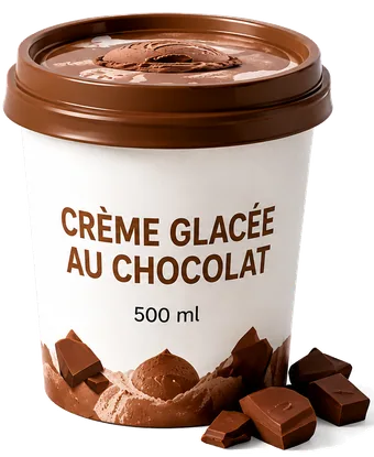 CRÈME GLACÉE AU CHOCOLAT